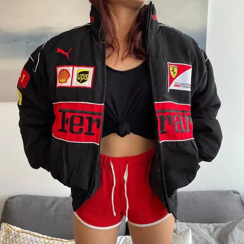 F1 Vintage Scuderia Ferrari Jacket Black