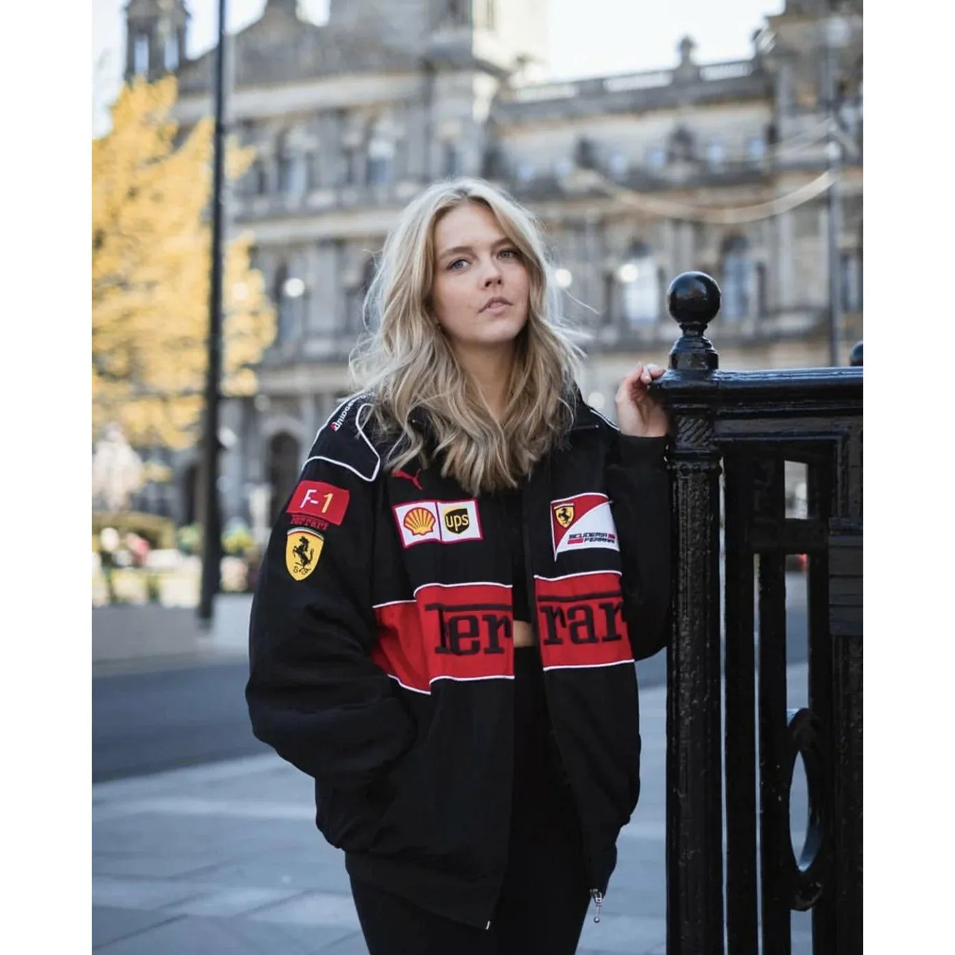 F1 Vintage Scuderia Ferrari Jacket Black