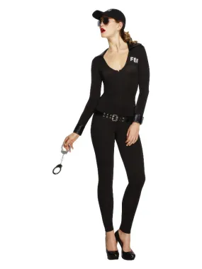 Fever FBI Flirt Costume, Black