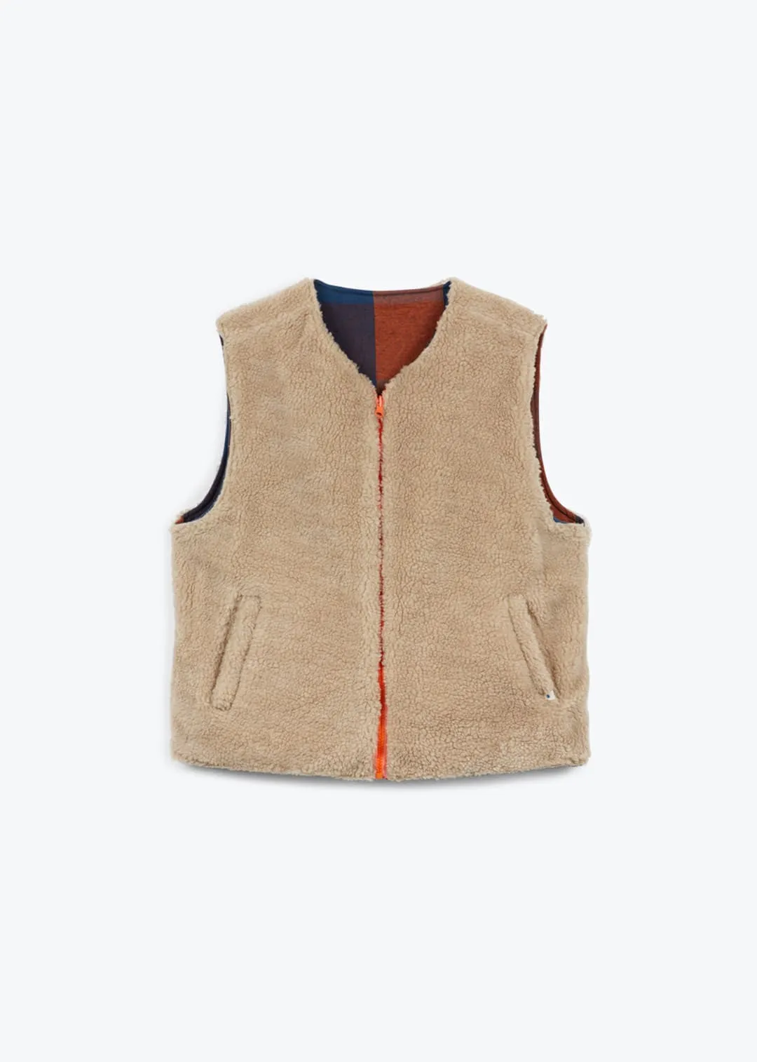 Gilet Wv08 Grand Carreaux R Marron-75