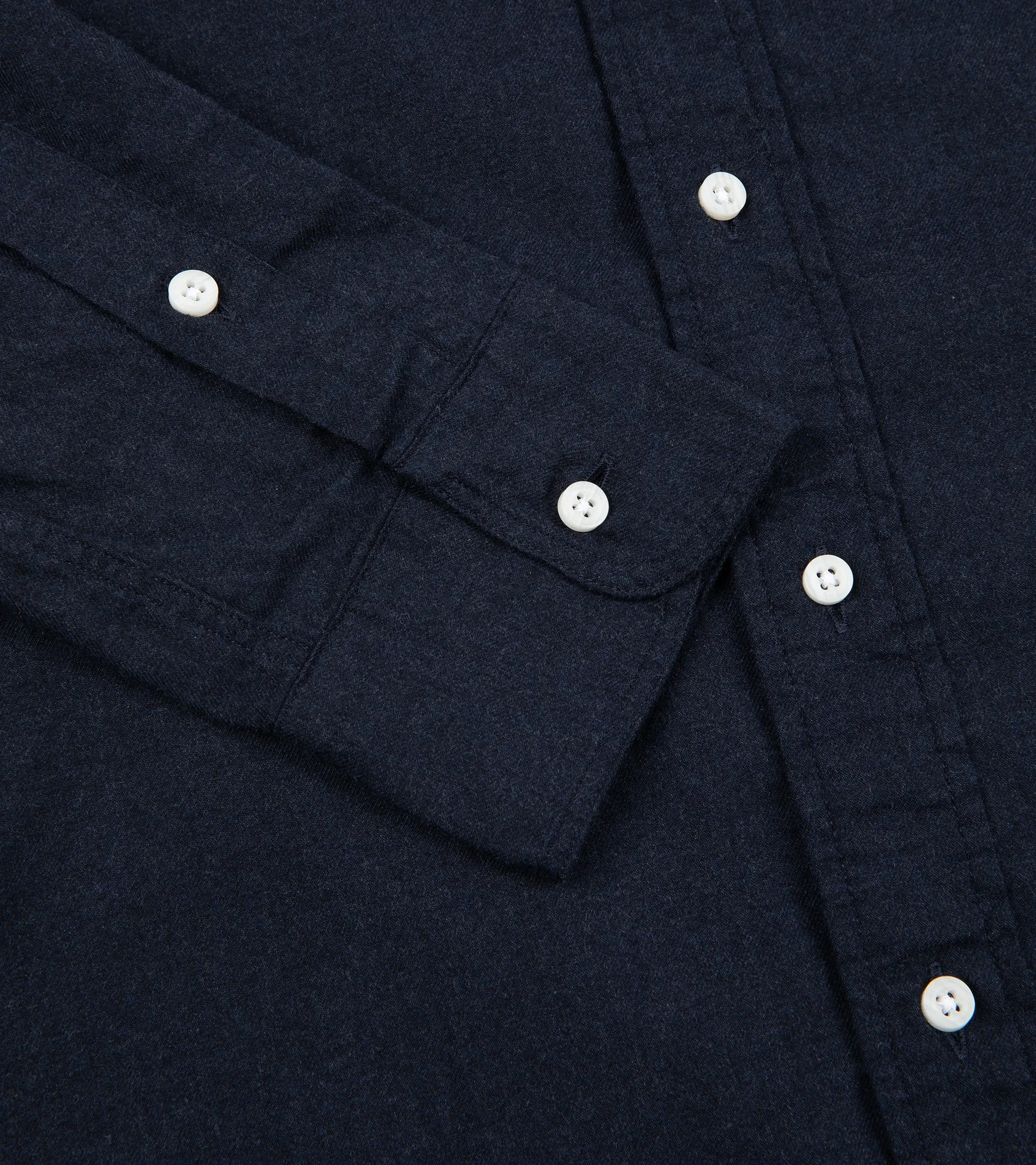 Gitman Vintage Classic Cotton Flannel Button Down Shirt: Navy