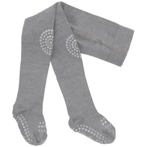 GObabyGO Crawling Tights Wool Grey Melange