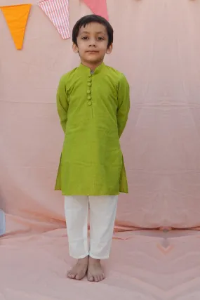 GREEN KURTA SET