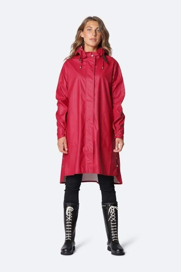 Ilse Jacobsen T Deep Red Raincoat RAIN 71 303