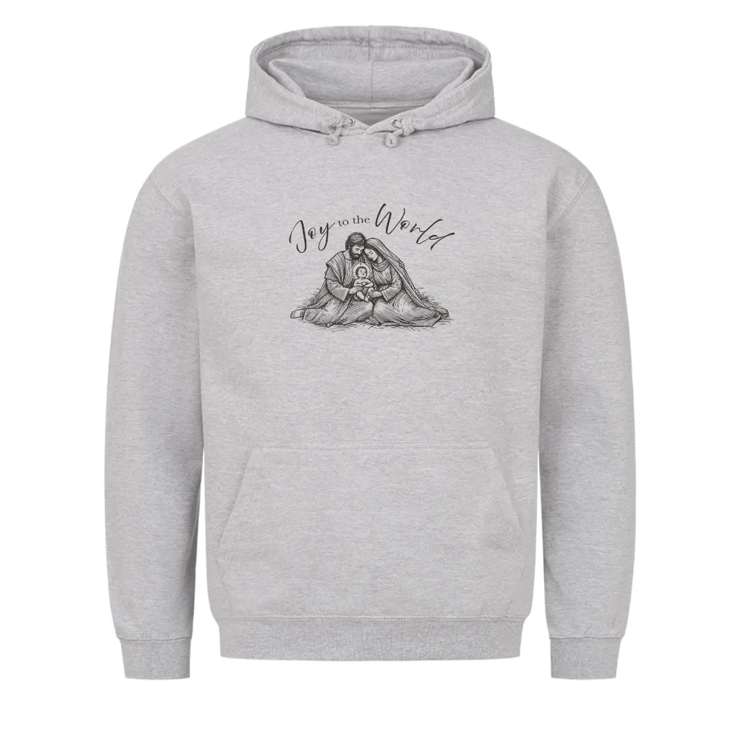 Joy to the World Sketch Christmas Hoodie