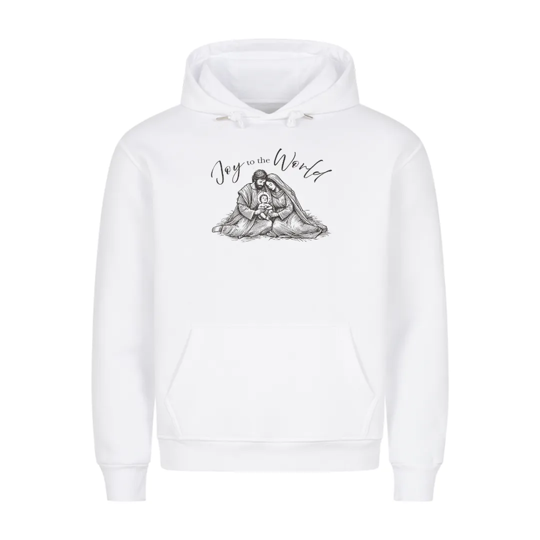 Joy to the World Sketch Christmas Hoodie