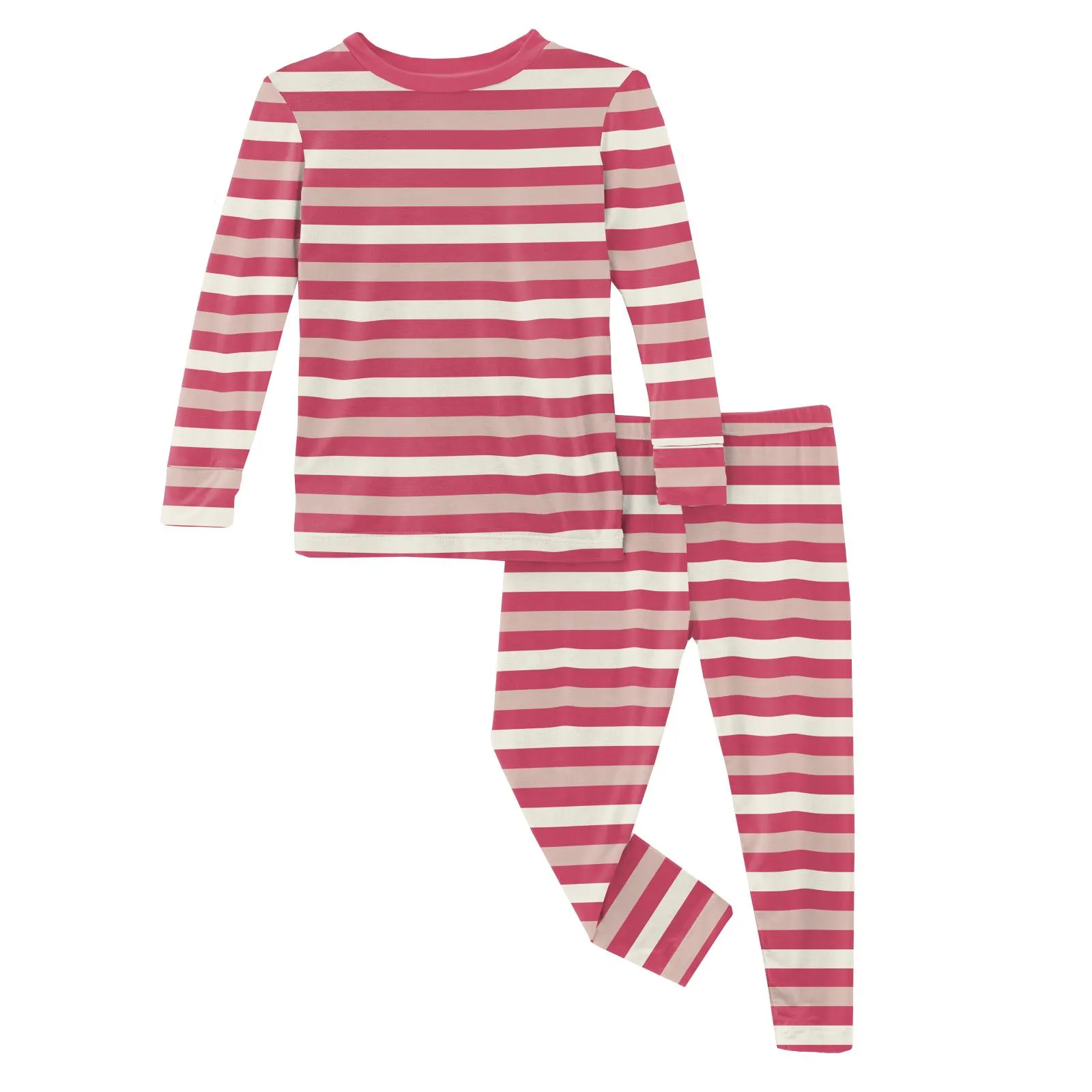 KicKee Pants Hopscotch Stripe L/S Pajama Set