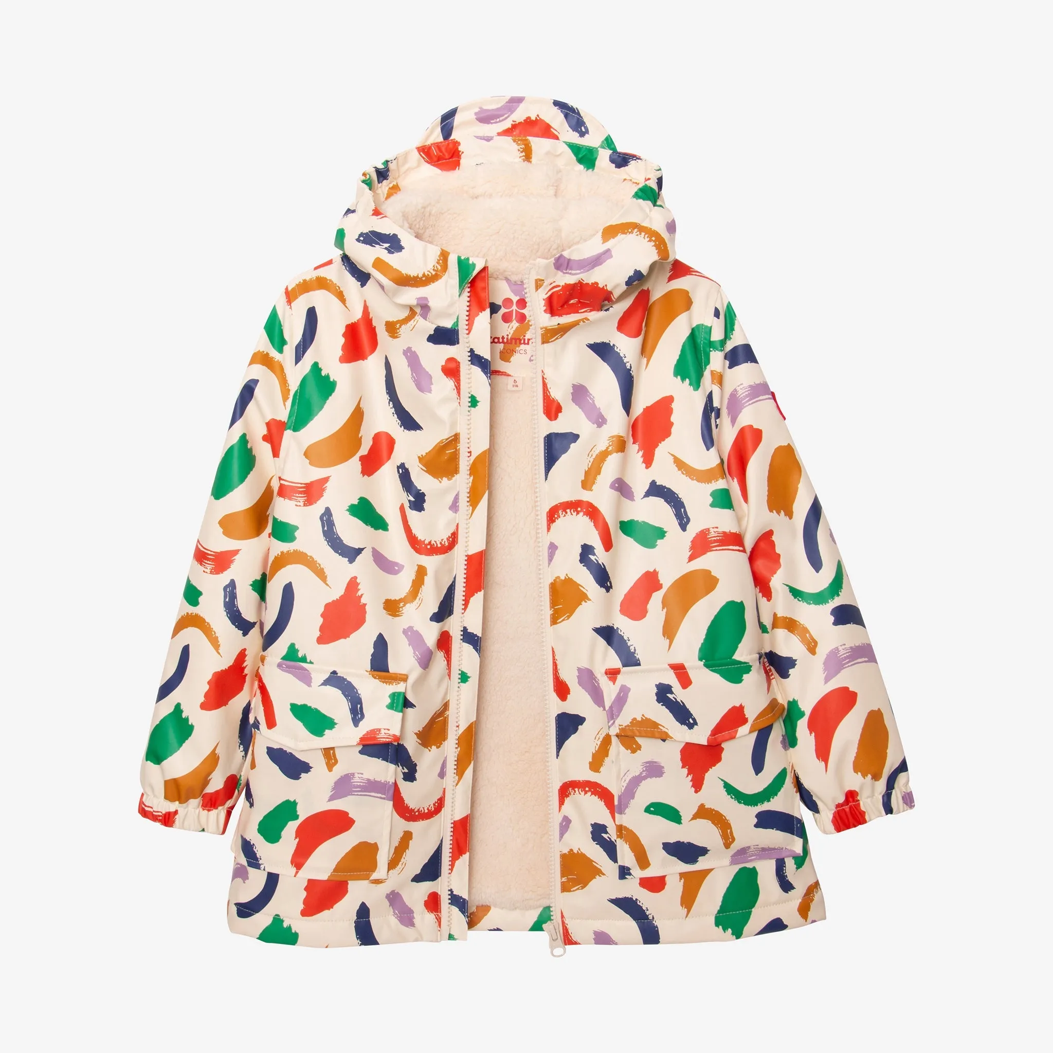 Kid beige raincoat