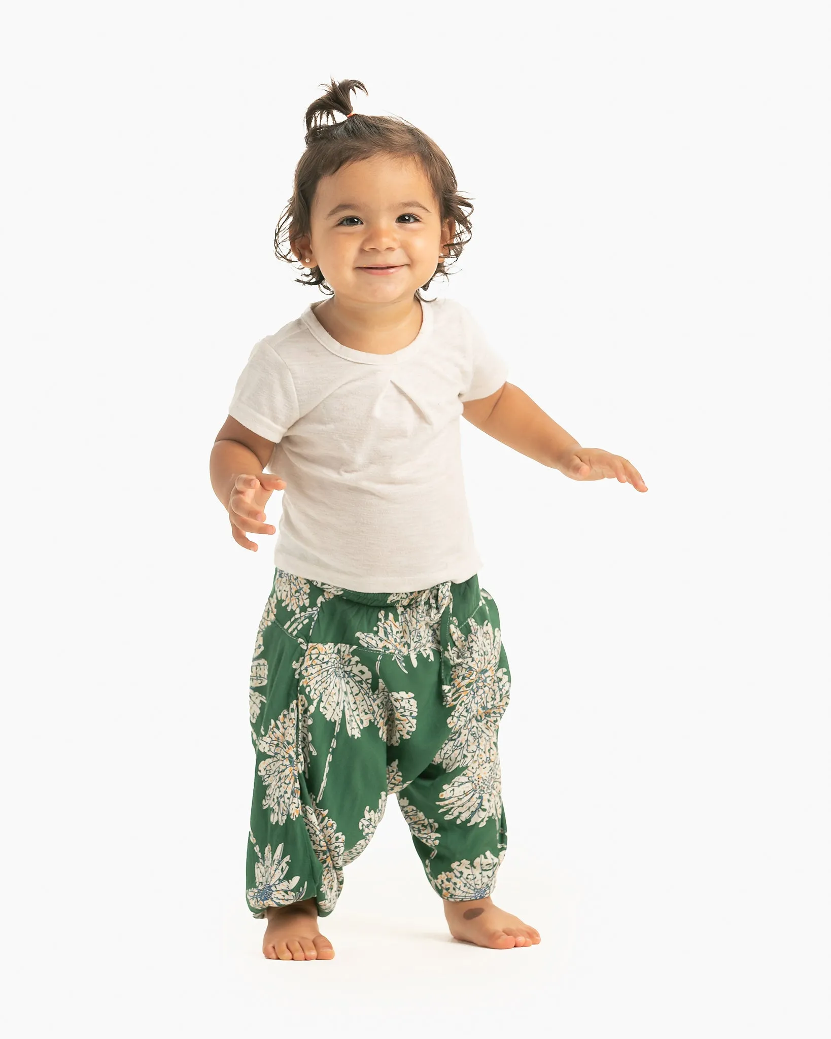 Kids Flower Harem Pants