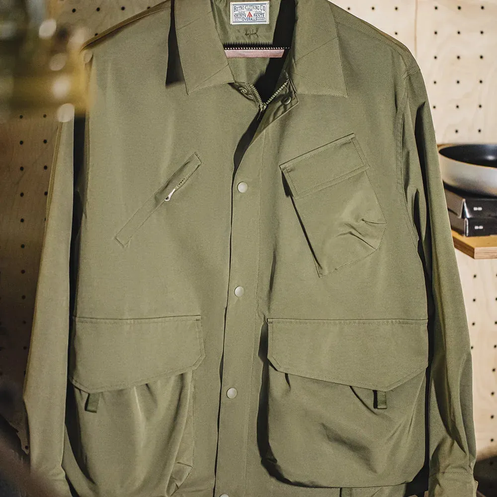 Large Pockets Military Green Jacket