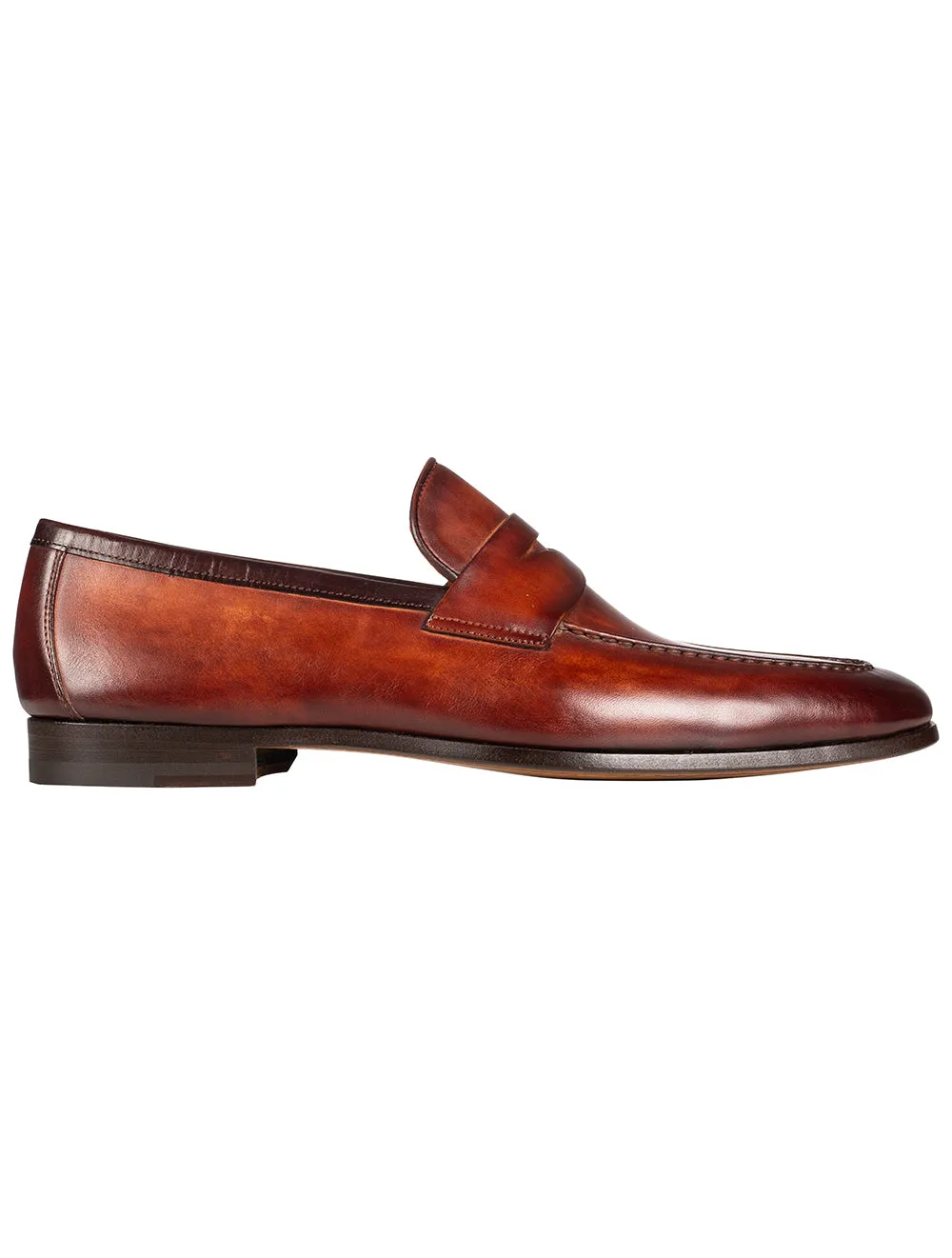 Leather Slip On Loafer Cognac