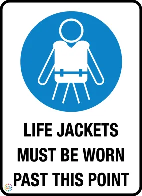 Life Jackets Must Be Worn <br/> Past This Piont