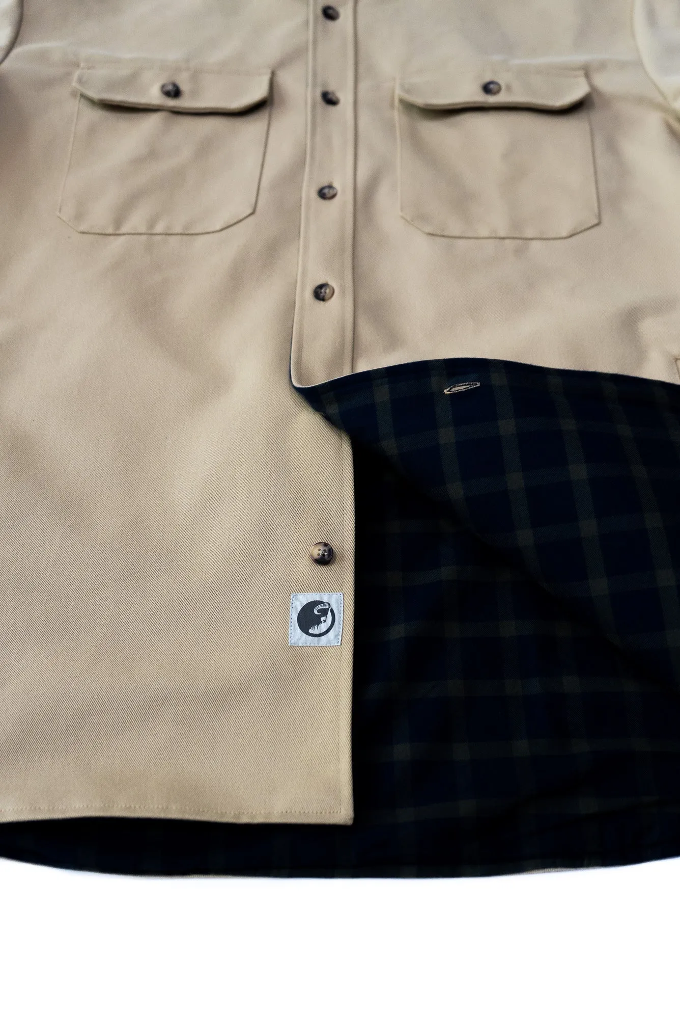 Lined Yukon Flannel Shirt Jacket, Tan