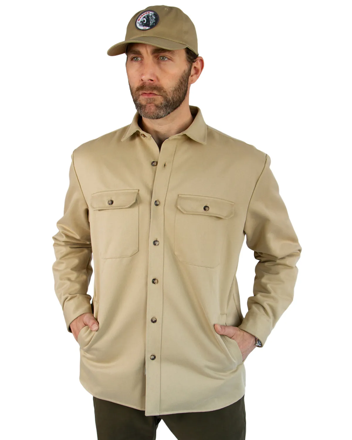 Lined Yukon Flannel Shirt Jacket, Tan