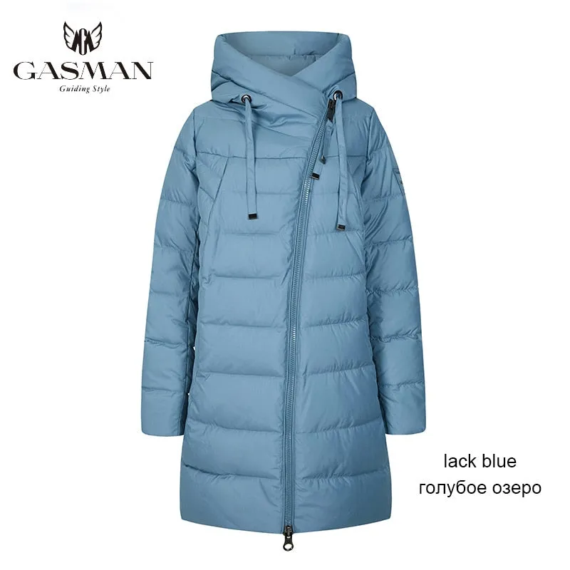 Long Puffer Winter Down Jacket Women's Thick Coat Women Hooded Parka Warm Brand Cotton Blend Jackets