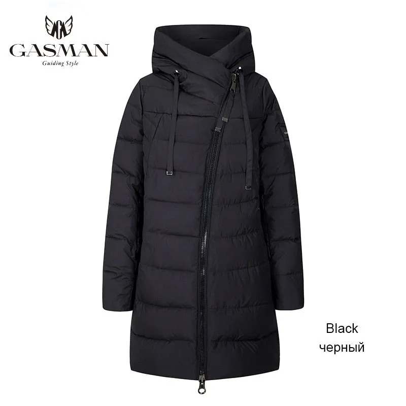 Long Puffer Winter Down Jacket Women's Thick Coat Women Hooded Parka Warm Brand Cotton Blend Jackets