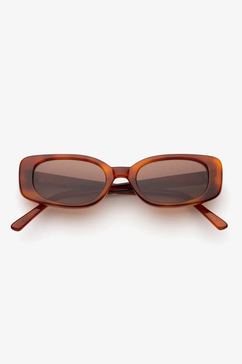 Lu Goldie Solene Sunglasses - Chestnut