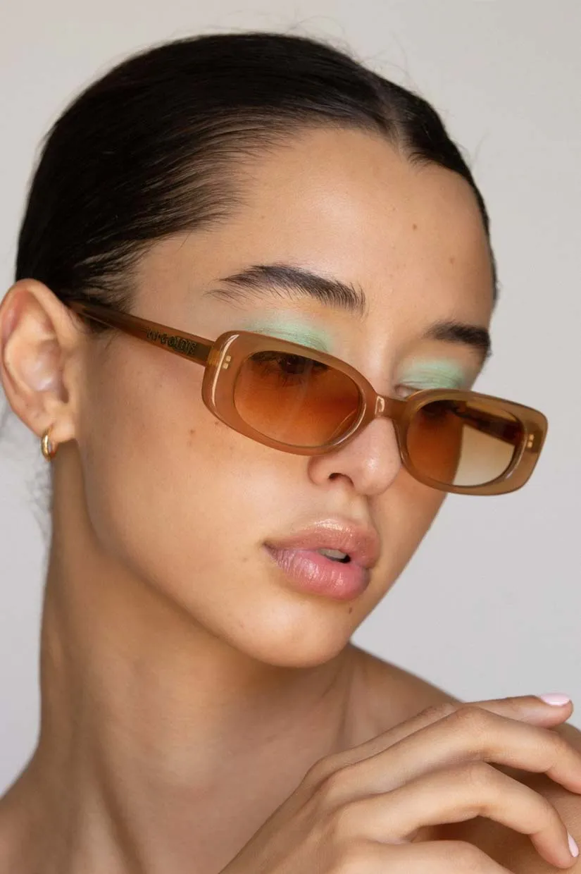 Lu Goldie Solene Sunglasses - Cola