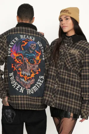 Magma Flannel Shacket Black