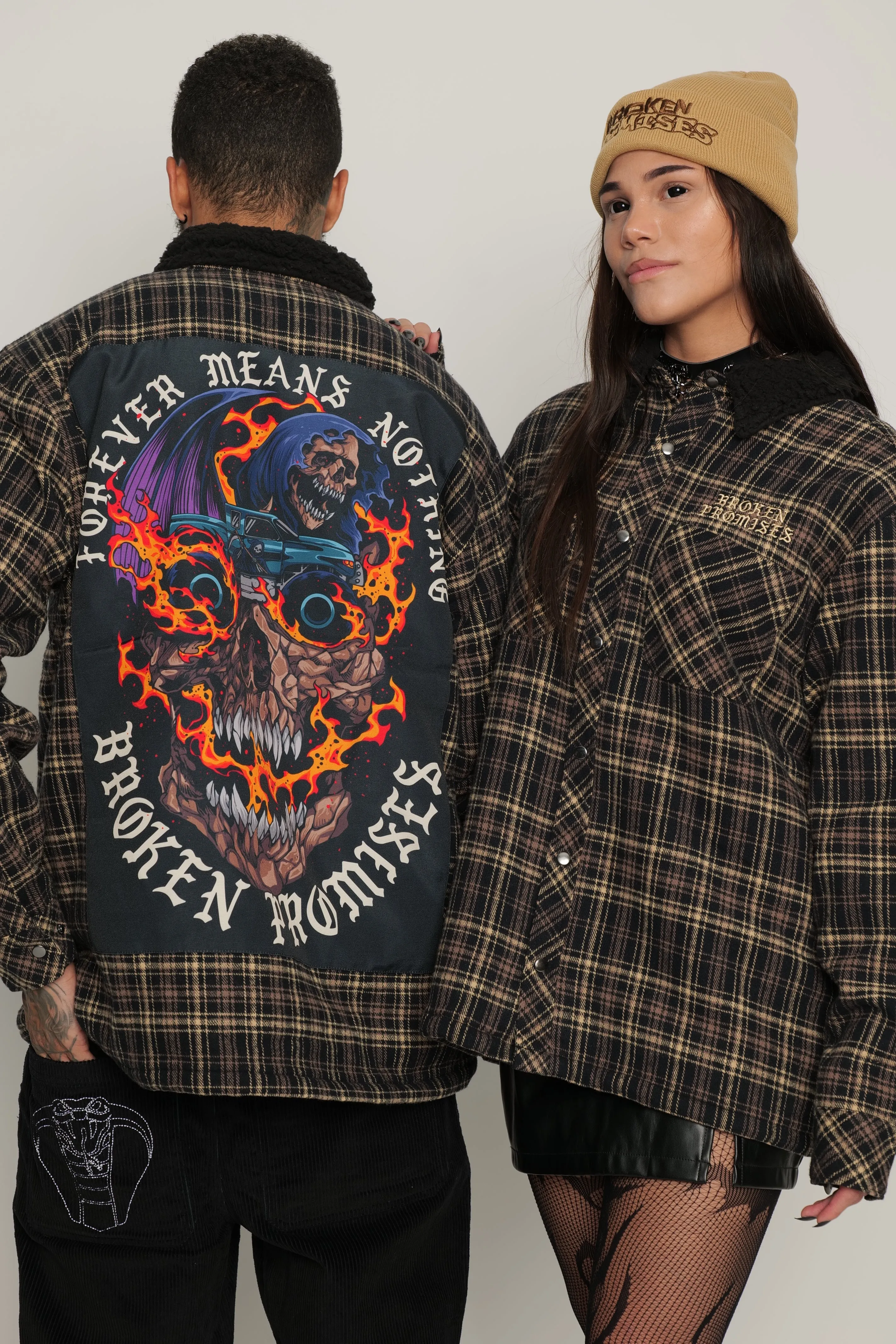 Magma Flannel Shacket Black