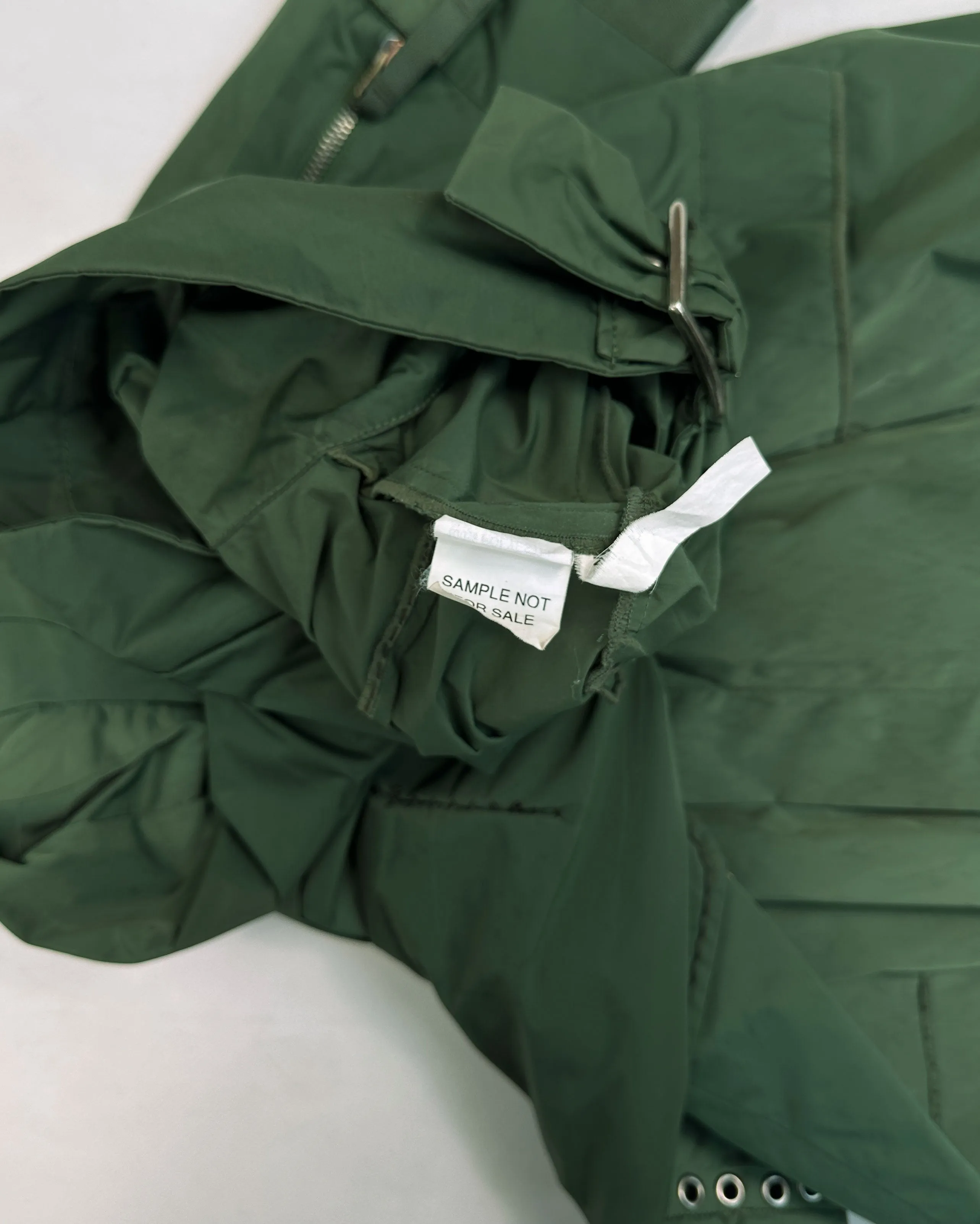 Marithé Francois Girbaud Green Windbreaker Coat SAMPLE 1990's