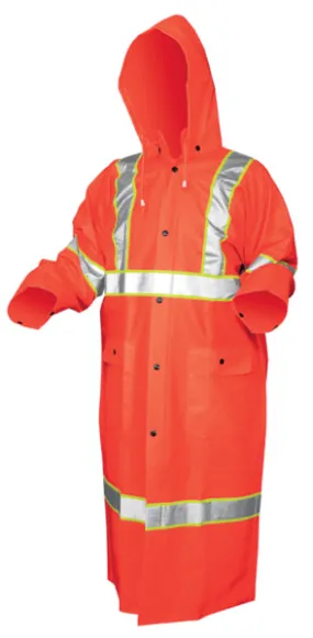 MCR Safety Class 3 Coat, 2" silver 1/4" lime tape