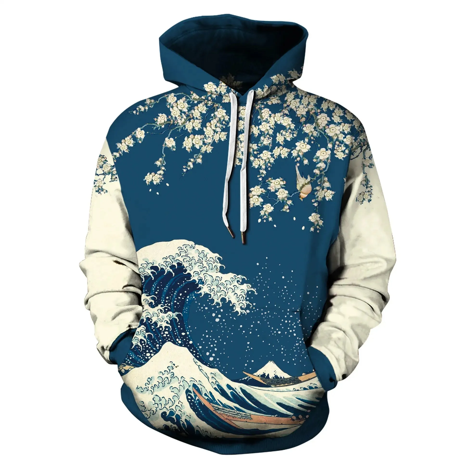 Men's Hoodies 3D Printing Pattern OEM Custom Made Logo Christmas Wear Long Sleeve Pullover Hoodie Unisex