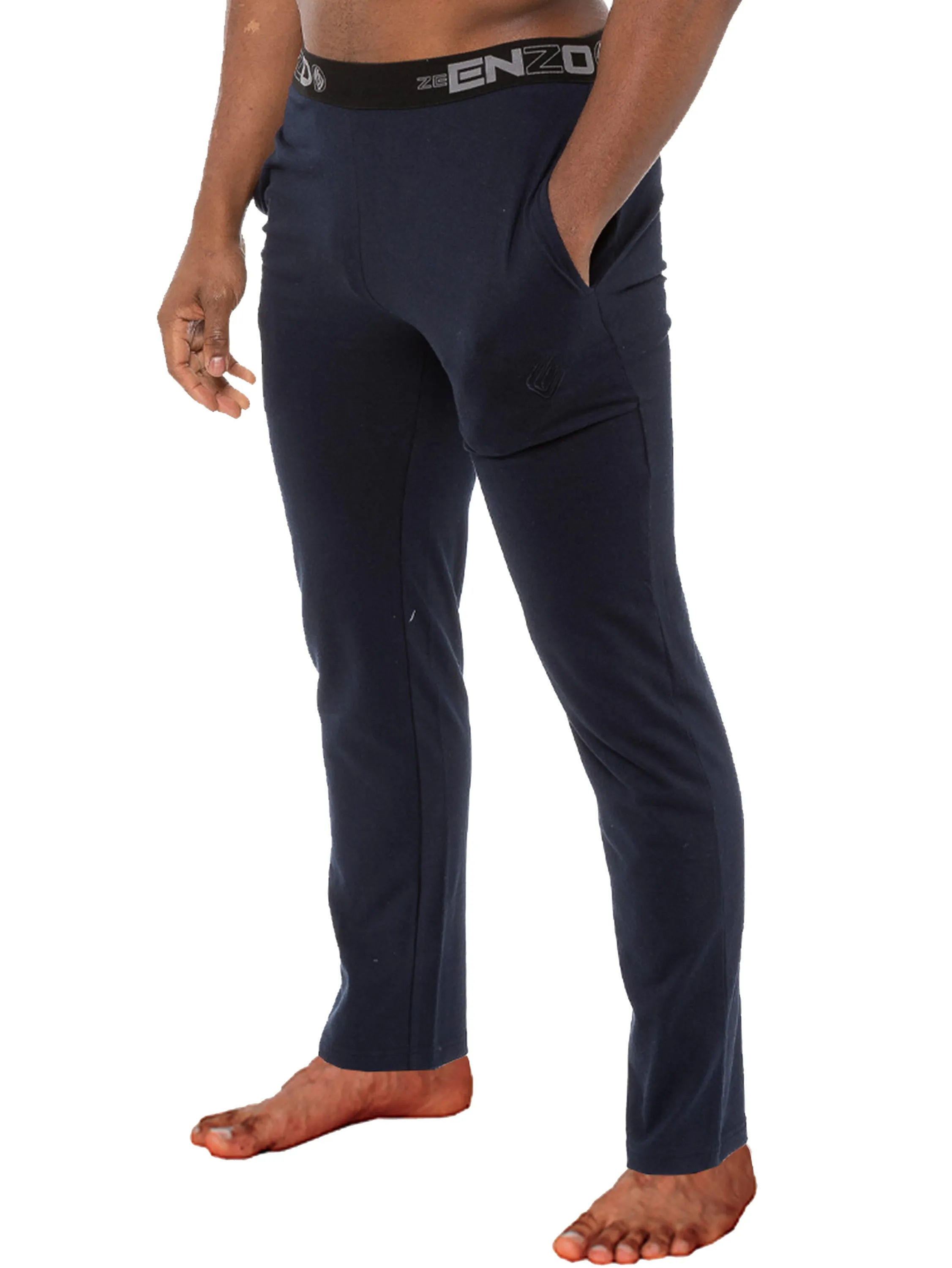 Mens Jacquard Waistline Lounge Pant Joggers | Enzo Designer Menswear