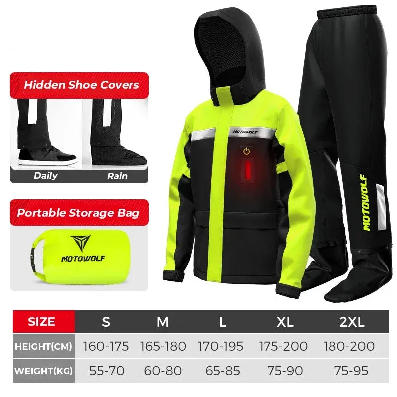 Men's Oxford Waterproof Motorcycle Rain Gear