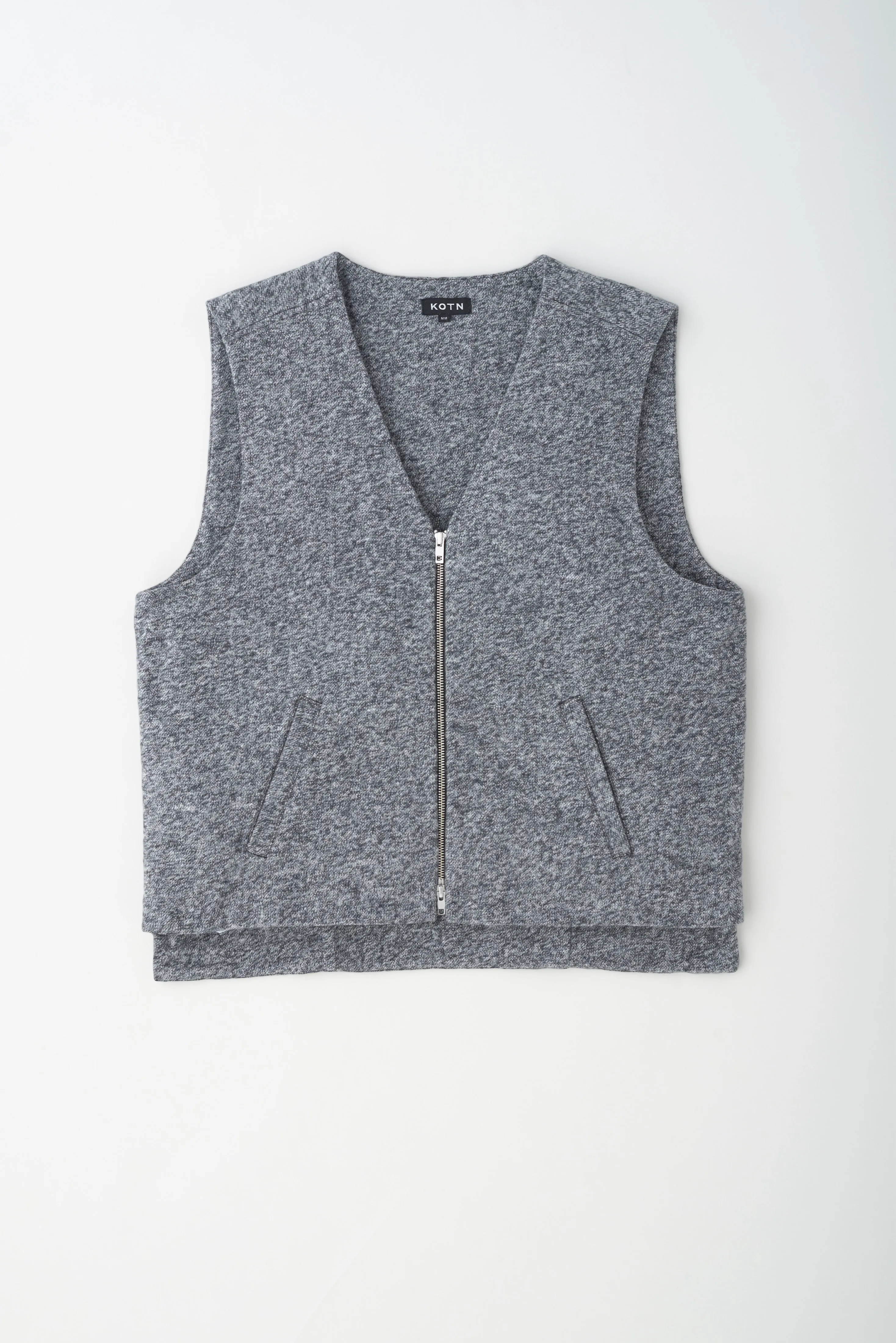 Men's Sawah Vest in Black Herringbone