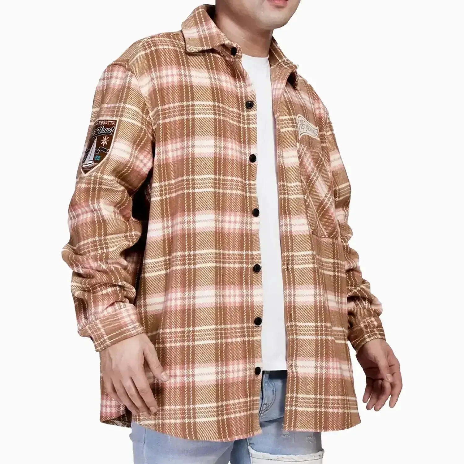 Men's Yacht Club Heavy Flannel Shacket Shirt