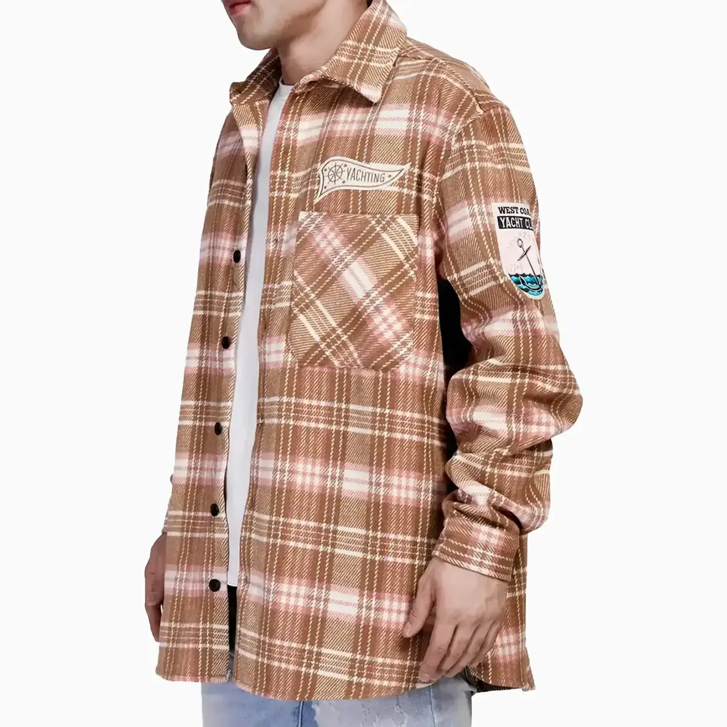 Men's Yacht Club Heavy Flannel Shacket Shirt