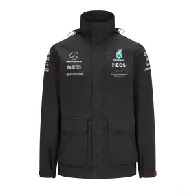 Mercedes Rainjacket, Team, Black, 2021