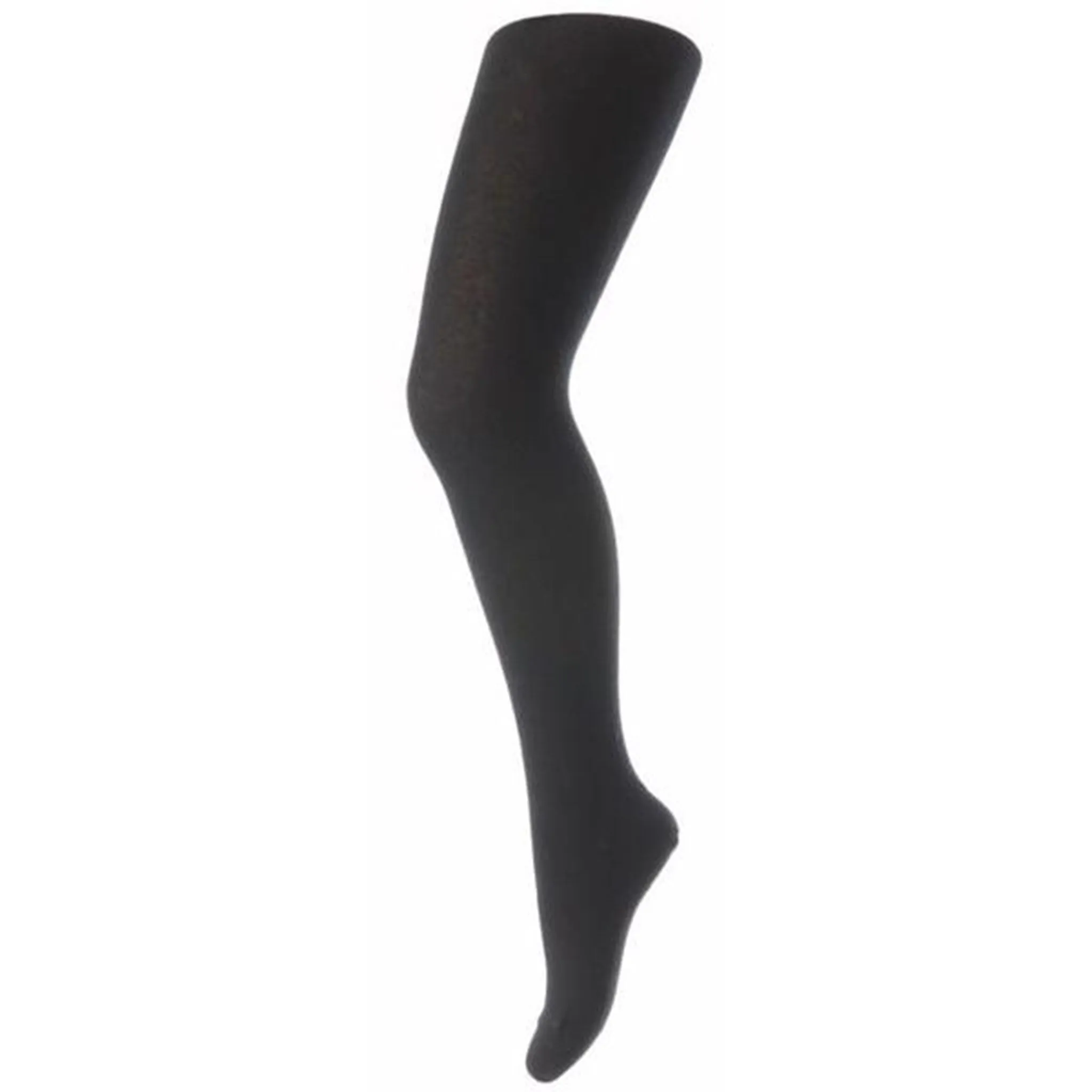 MP Wool/Cotton Plain Tights Black