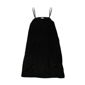 NWT ASHISH Black Sheer Sequin Slip Dress Size S $1690