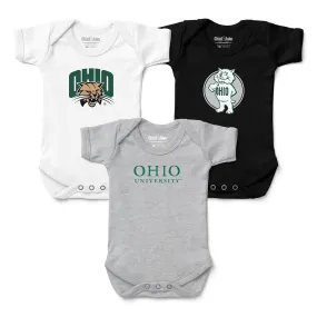 Ohio Bobcats 3-Pack Bodysuits