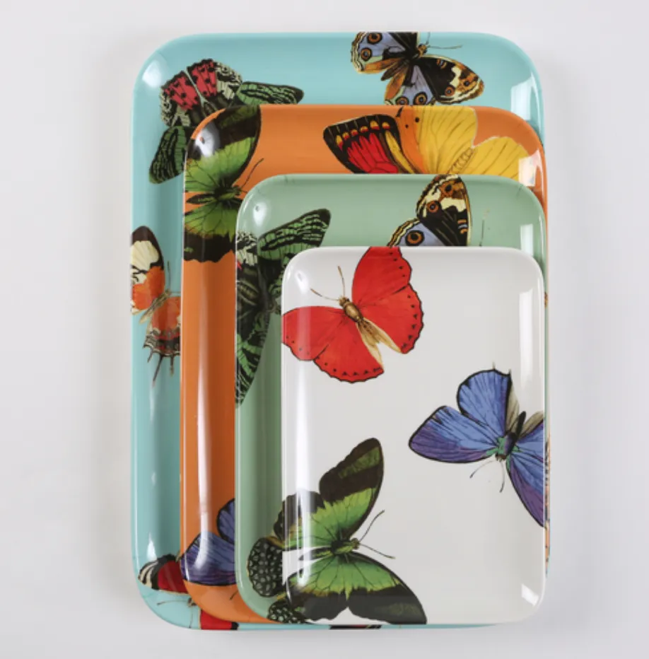 Orange Sherbert Butterfly Tray