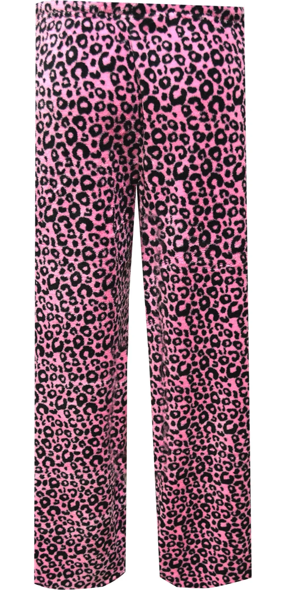 Pink Leopard Plush Lounge Pant