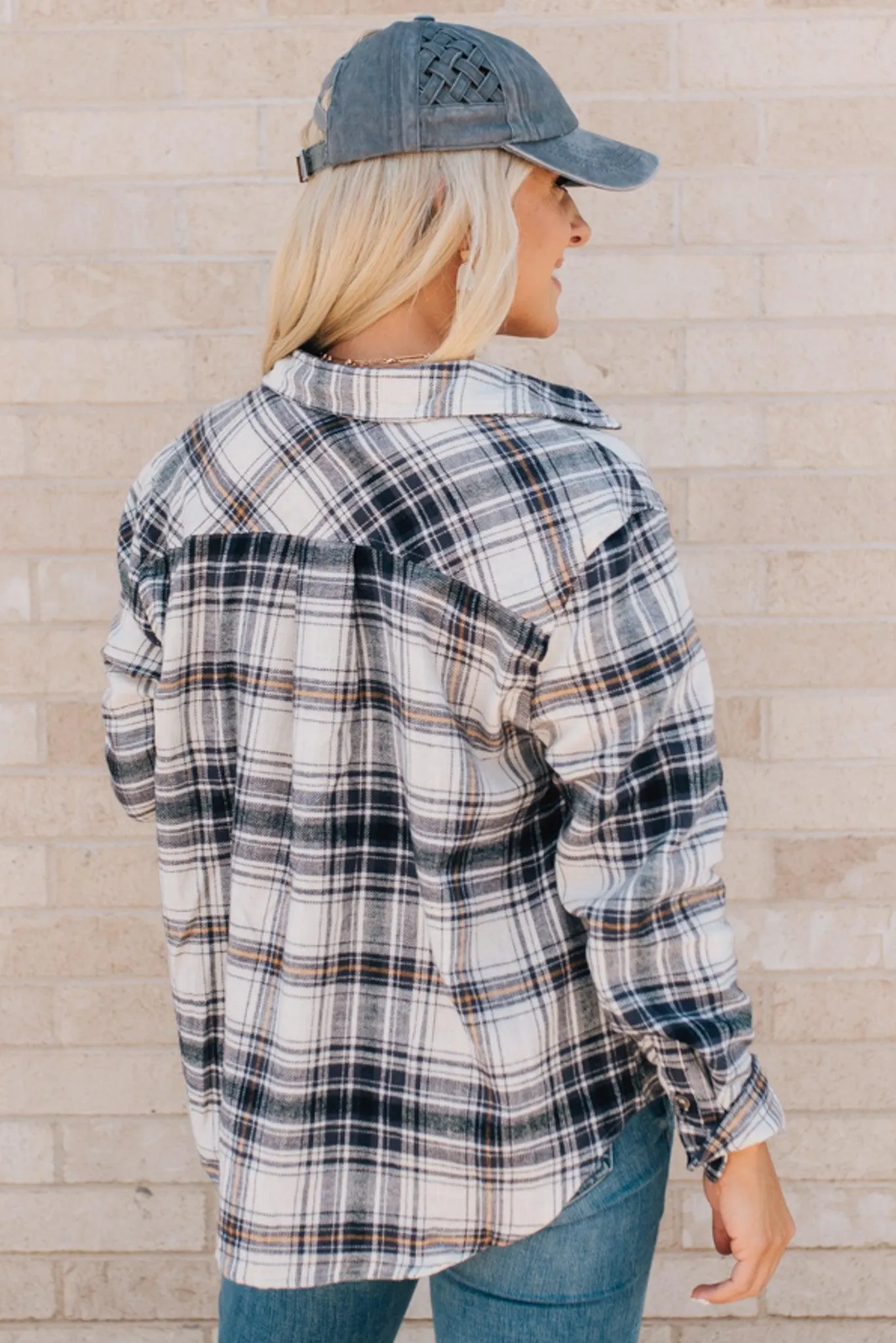 Plaid Oversized Top