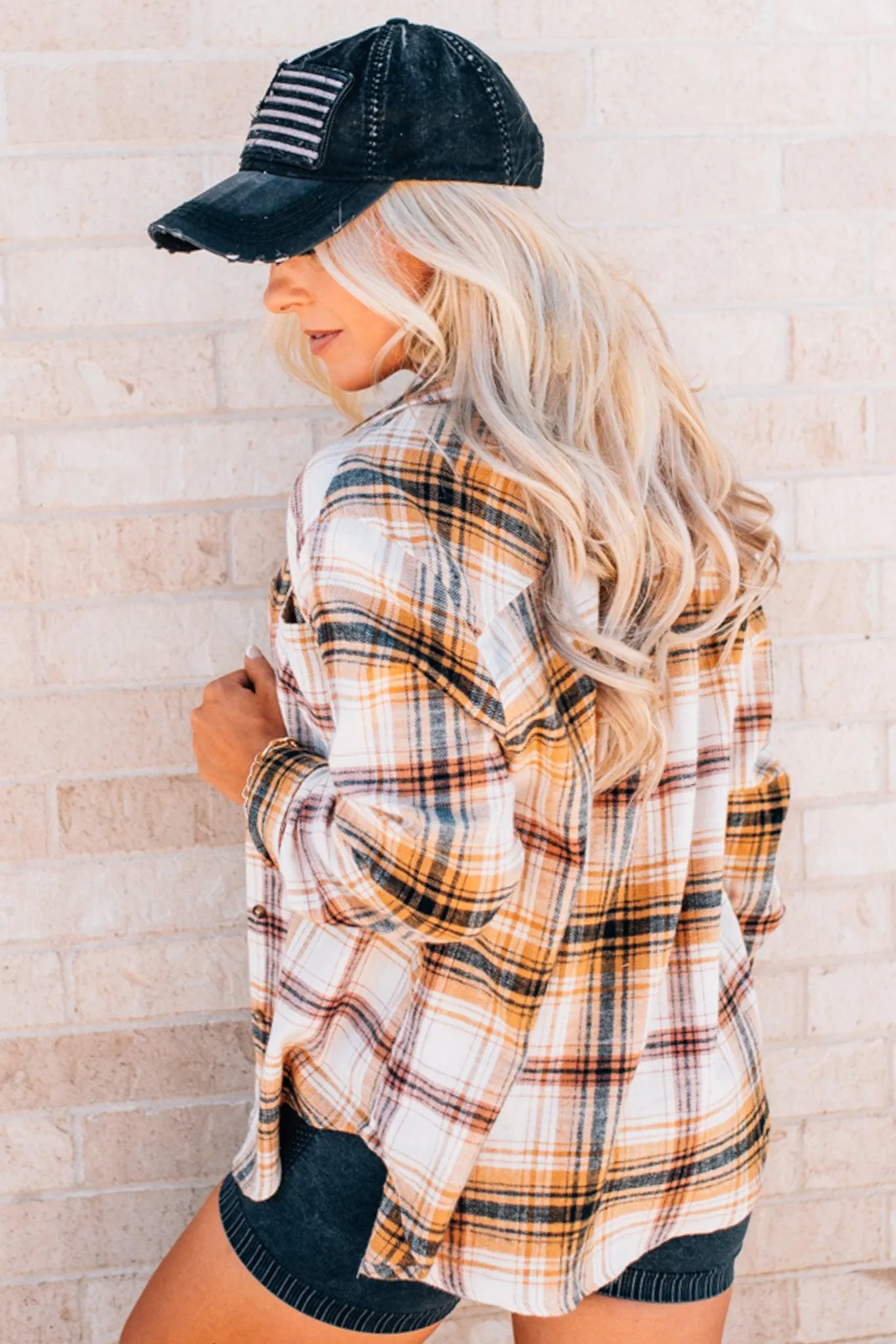 Plaid Oversized Top