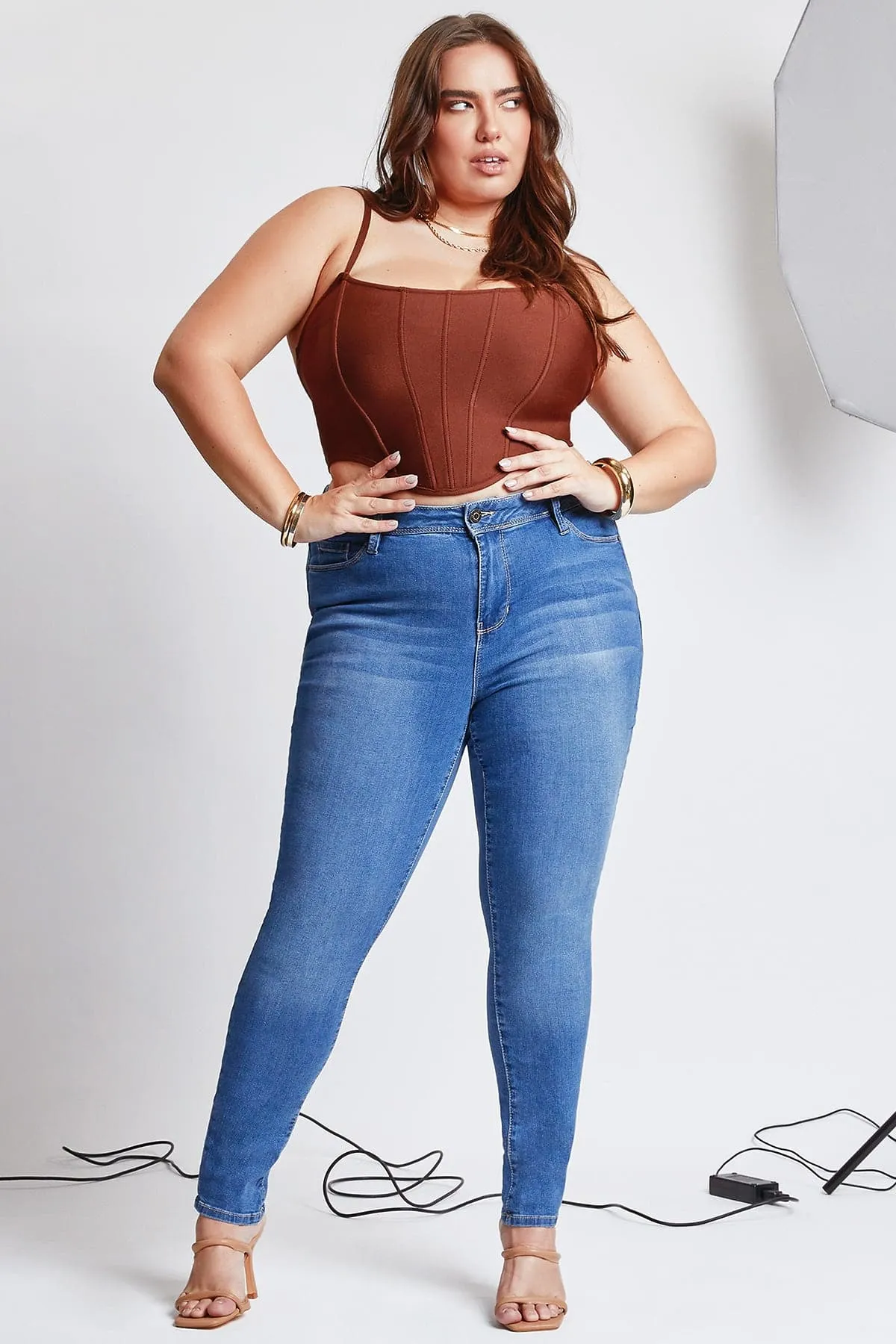 Plus Size Women's Essential Sustainable Skinny Jeans