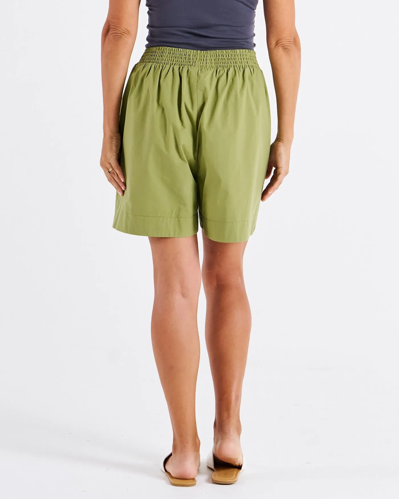 Pomona Cotton Short Pistachio Green