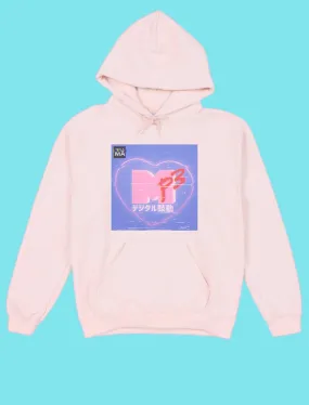 Popkiller Artist Series Warakami Vaporwave MP3 Digital Heartbeat Pullover Hoodie