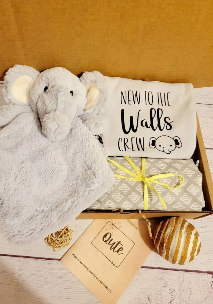 Qute unisex / gender neutral baby Elephant gift box