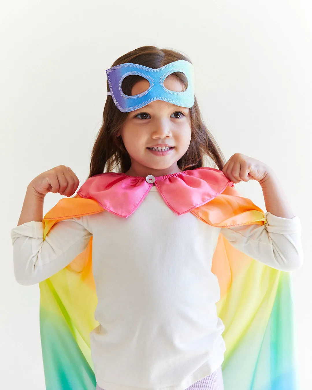 Rainbow Superhero Cape and Mask Set: Unleash Your Inner Hero