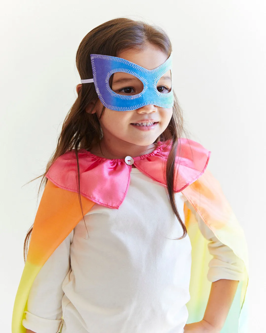 Rainbow Superhero Cape and Mask Set: Unleash Your Inner Hero