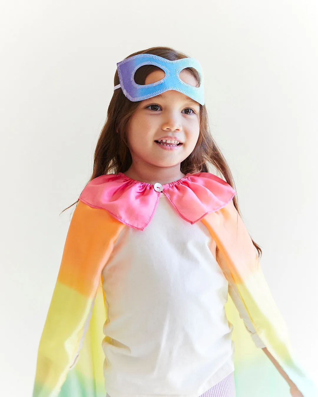 Rainbow Superhero Cape and Mask Set: Unleash Your Inner Hero