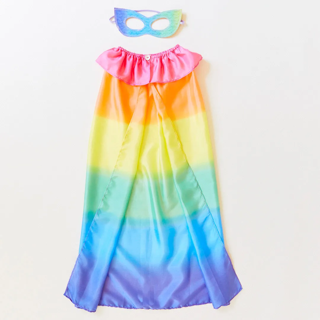 Rainbow Superhero Cape and Mask Set: Unleash Your Inner Hero