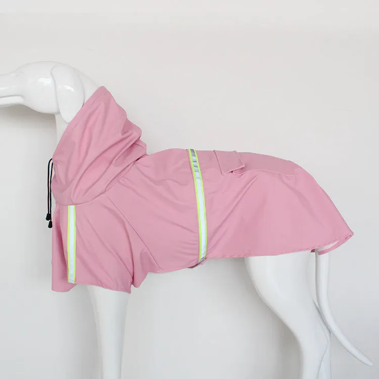 Reflective Windproof Hooded Raincoat Cloak for Dogs