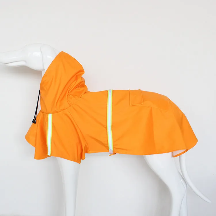 Reflective Windproof Hooded Raincoat Cloak for Dogs